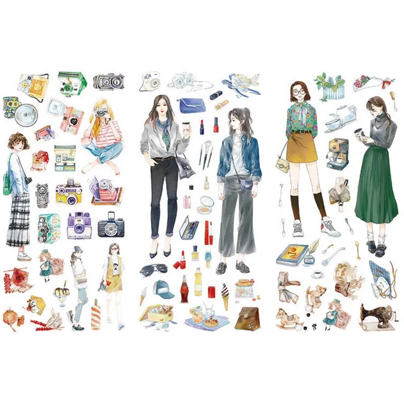 3 шт./лот модные наклейки для девочек милые украшения сделай сам дневник