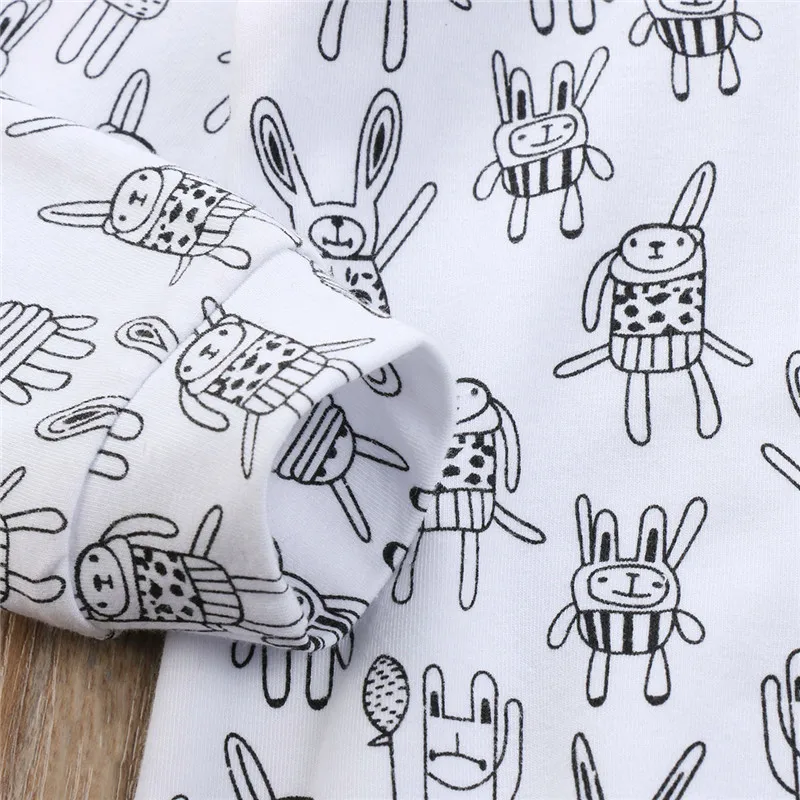 Cute 3D Rabbit Ear Hooded Romper Newborn Baby Girls Boys Bunny Ears Long Sleeve Jumpsuit Outfits Clothes | Детская одежда и обувь