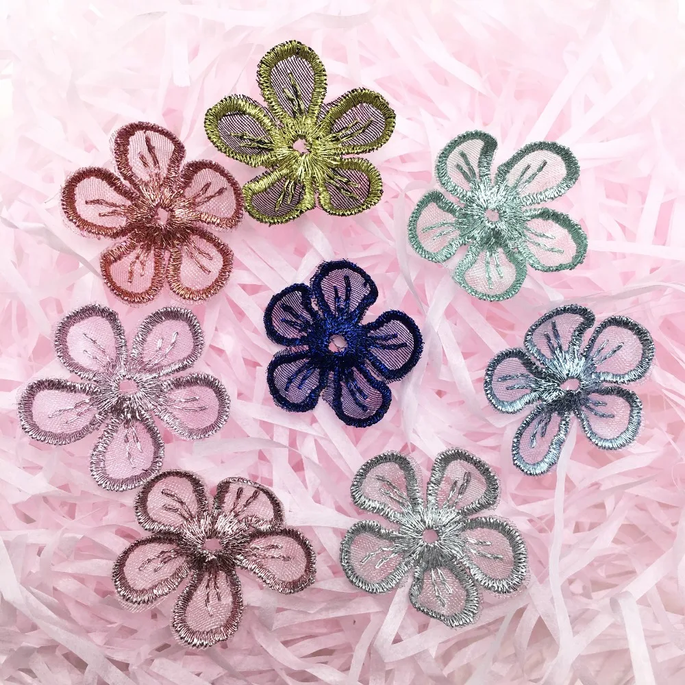 CHENGRUI F126 3cm wedding decoration hand made patches decorative flower artificial craft supplies diy 20pcs/bag | Дом и сад