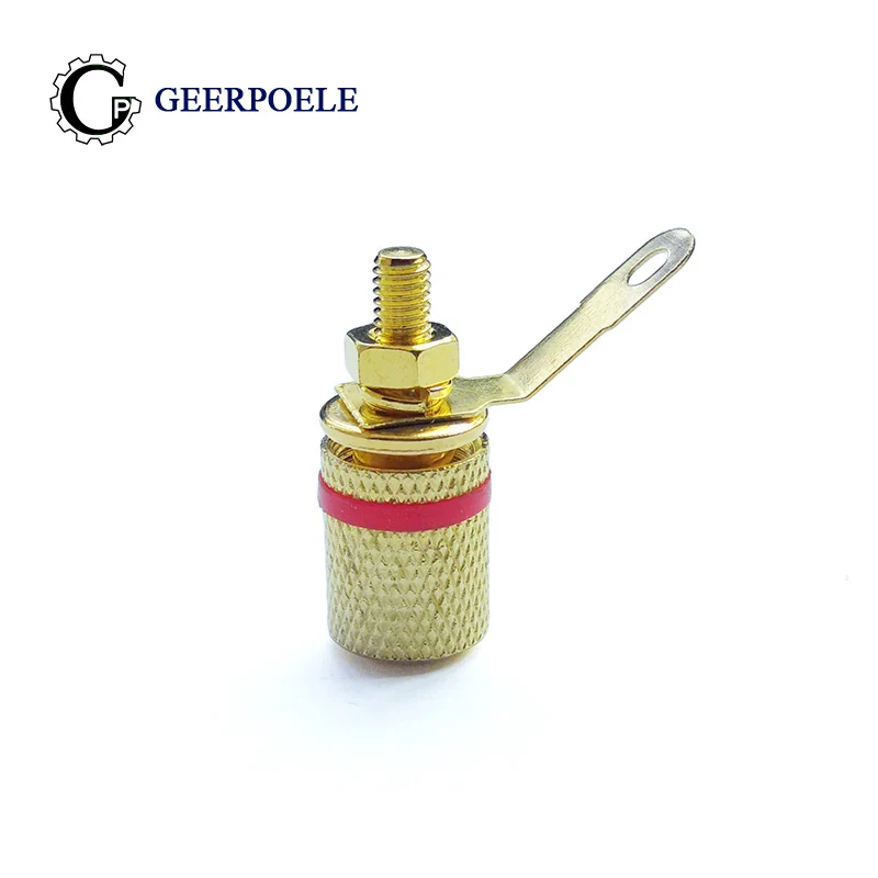 

2 pcs/lot DC-306 4MM 220V 5A Banana Socket Connectors Audio Jack Socket Female Plug Adapter Terminal Blocks