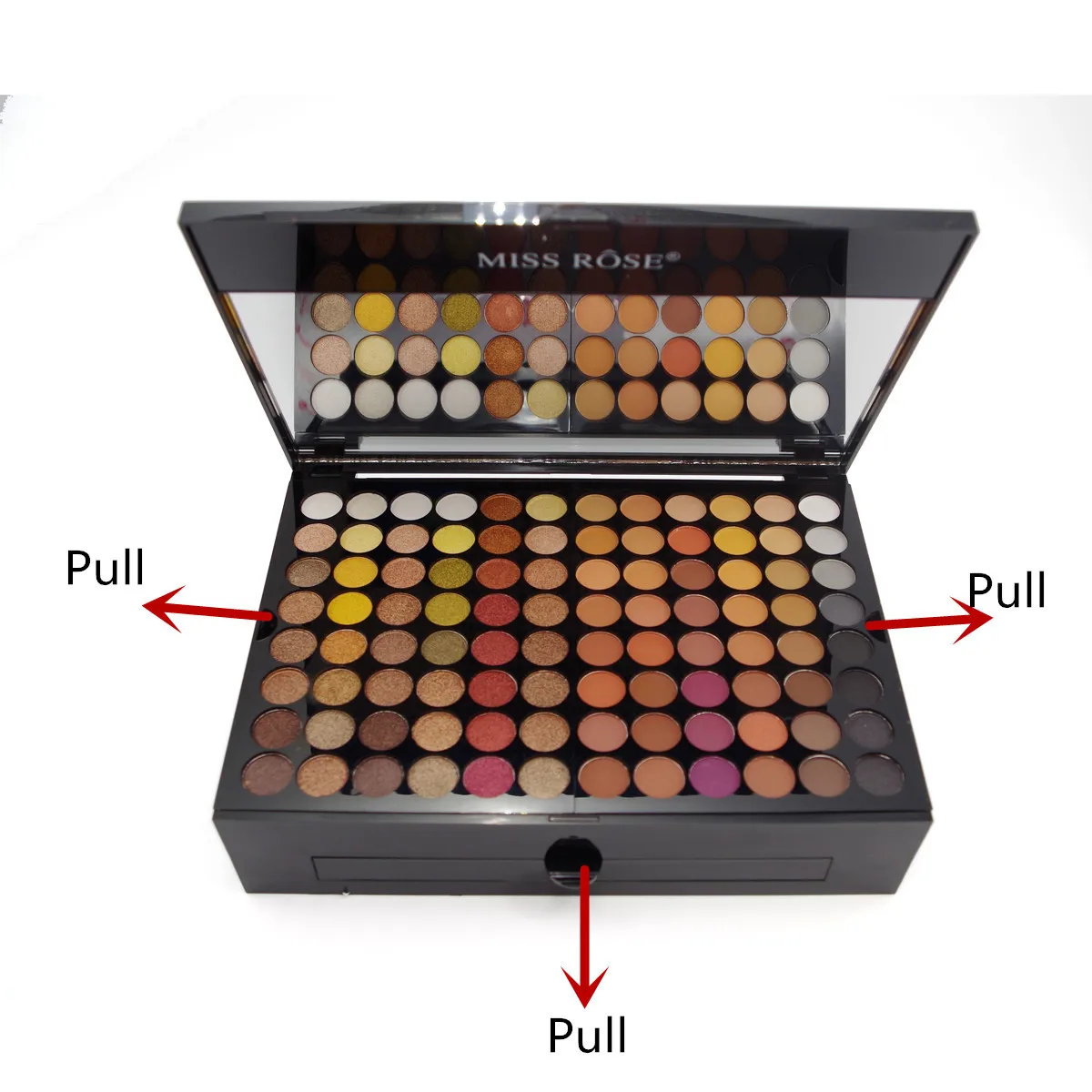 Мисс Роза 180 Цвета палитра теней для век матовые открытые Shimmer Eye Shadow Palette со