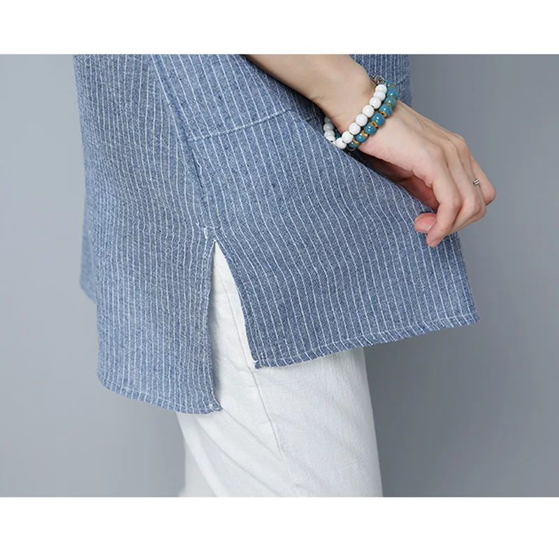 Женские повседневные хлопковые льняные футболки с круглым вырезом свободные