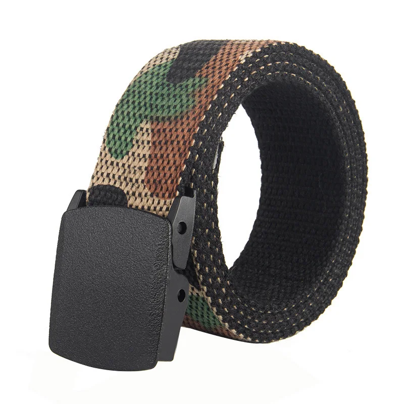 New weaving canvas Unisex belt Automatic buckle Men outdoor sport casual and Women 110cm | Аксессуары для одежды