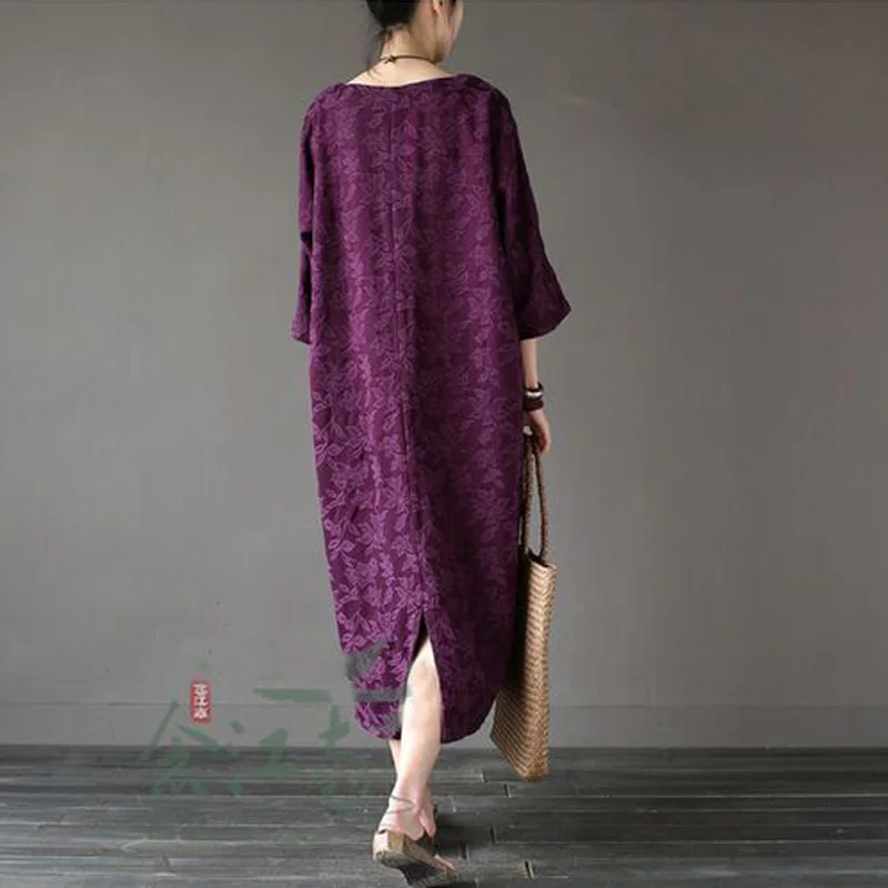 Женское длинное платье макси из хлопка повседневное винтажное весна лето 2017|maxi