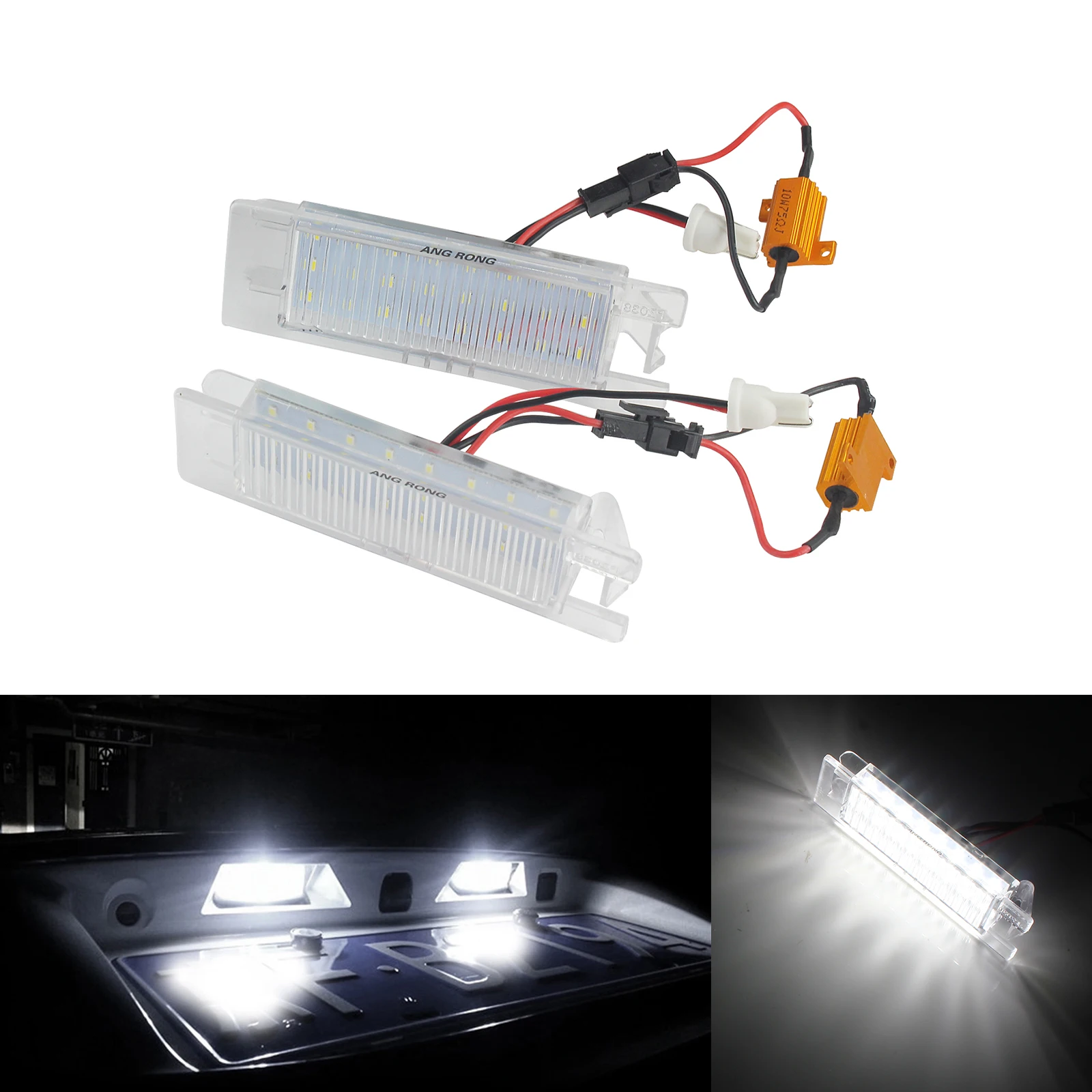 ANGRONG для Opel Vauxhall 24 SMD светодиодный номерной знак светильник Insignia Astra H J Vectra C