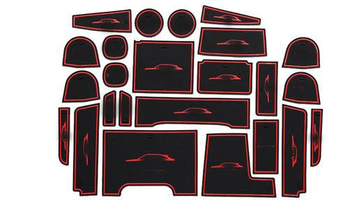 

AHHDMCL Non-Slip Car Door Gate Slot Mats Cup Armrest Pad For UR-V 1.5T