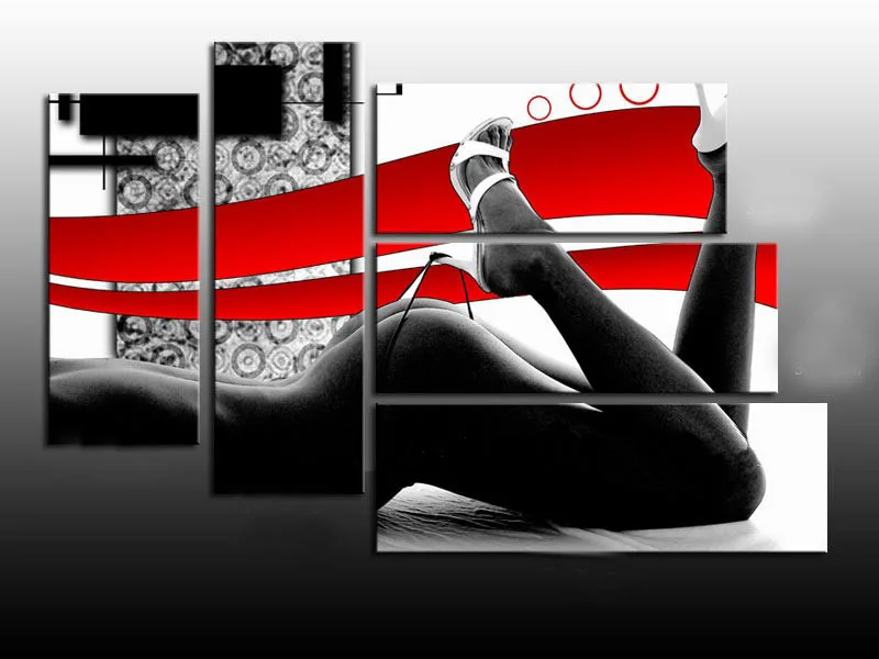 Ручная роспись холст картина маслом Сексуальная Женщина акриловые картины