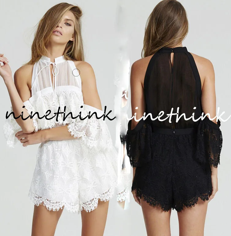 New 2015 Alice McCall Jumpsuit Jumper Shorts Summer Style Women Off  shoulder Halter Black White Lace Jumpsuit Overalls mx - купить по выгодной  цене | AliExpress
