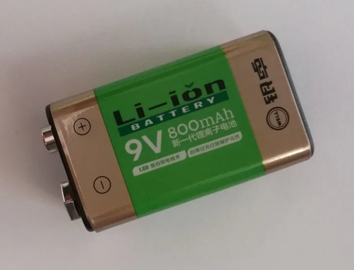 

10PC 800 mAh SUPER BIG 9 v li-ion lithium 9 Volt Batterie Hersteller garantie