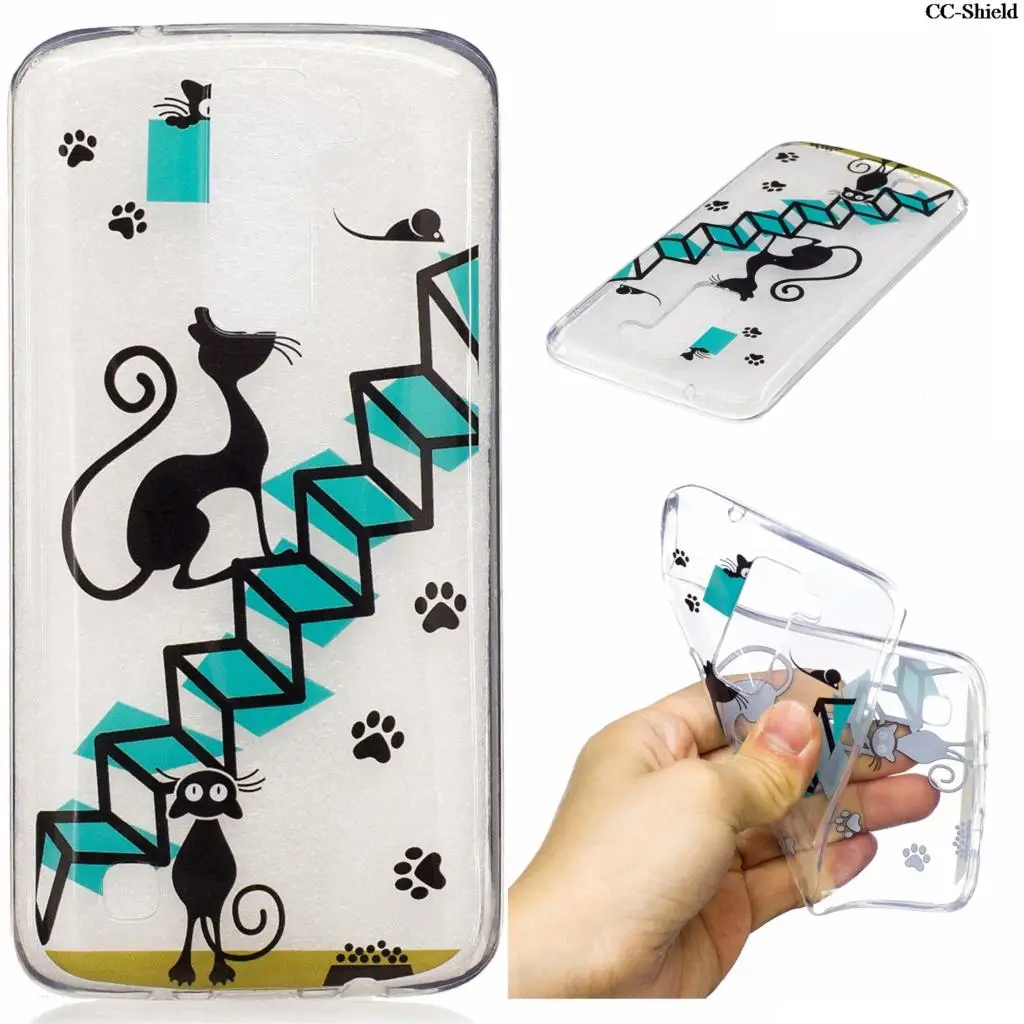 Soft Silicone Case for LG K8 4G LTE K 350 350N K350 K350N TPU Frame Phone Fitted 8 E K350E K350K K350Y cases |