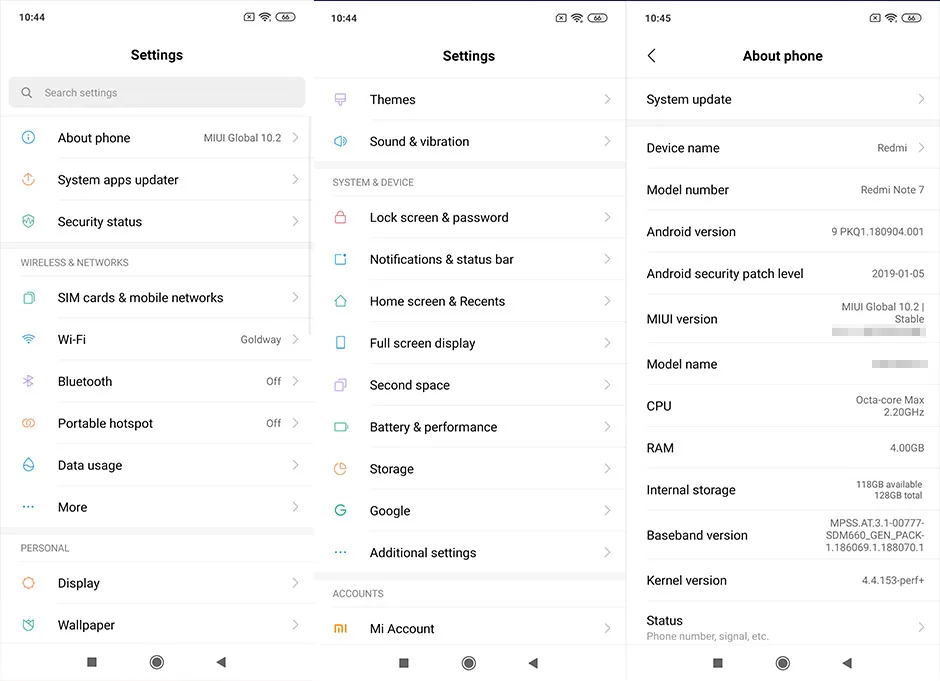 Мобильный телефон Xiaomi Redmi Note 7 с глобальной прошивкой, 4 Гб ОЗУ, 128 Гб ПЗУ, Восьмиядерный процессор Snapdragon 660, 48 МП, двойная камера, 4000 мАч, 6,3 дюйма, полный экран