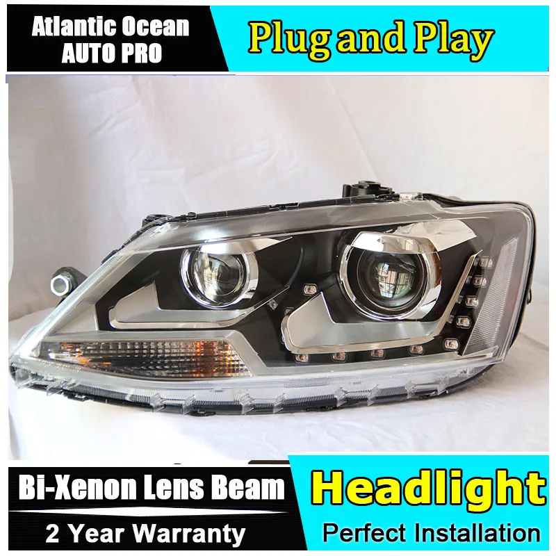 Автомобильный Стайлинг для VW Jetta фары 2012 2018 MK6 светодиодный фонарь new HID комплект