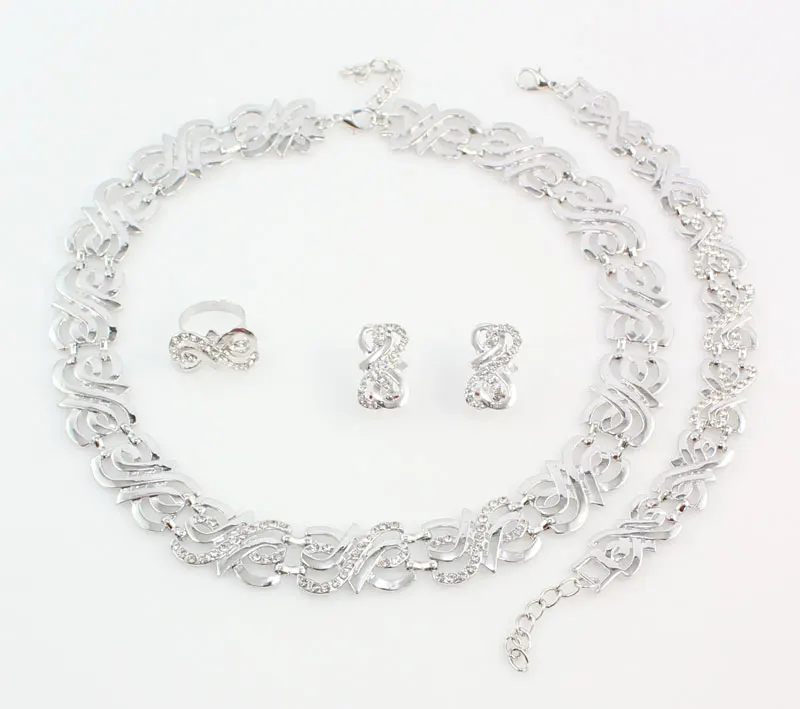 Комплект ювелирных изделий из африканских бусин набор ожерелье с кристаллами