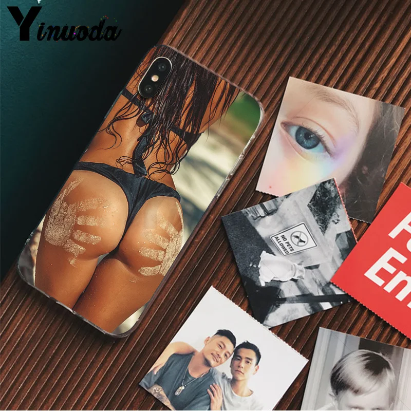 A4 Yinuoda, сексуальное нижнее белье, бикини для женщин, девушек, мягкая оболочка, чехол для телефона для iPhone 8, 7, 6, 6S Plus, 5, 5S, SE, XR, X, XS, MAX, чехол - Цвет: A4