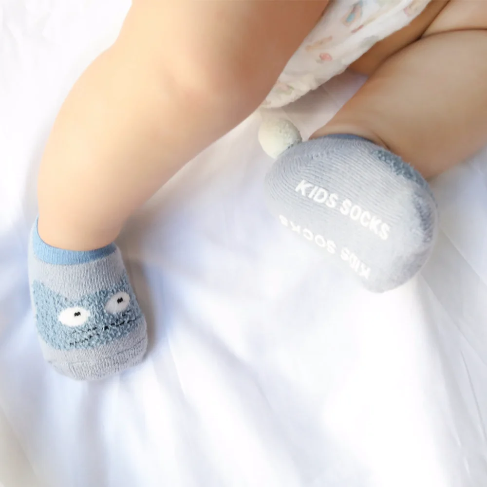 1 пара модных милых носочков Kawaii из 100% хлопка для новорожденных мальчиков и
