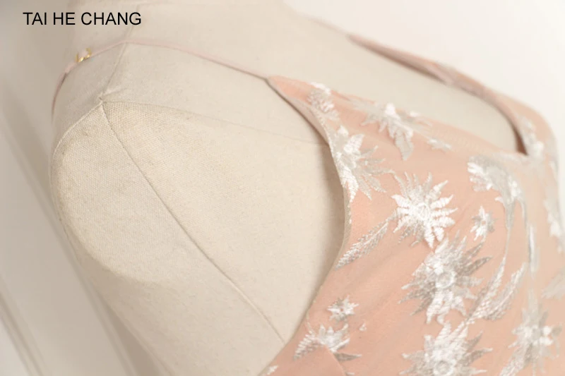 Новинка, женское платье, летнее, элегантное, vestidos, бодикон, сексуальные, формальные, вечерние, v-образный вырез, открытая спина, сетка, вышивка, макси, длинное, подиумное платье