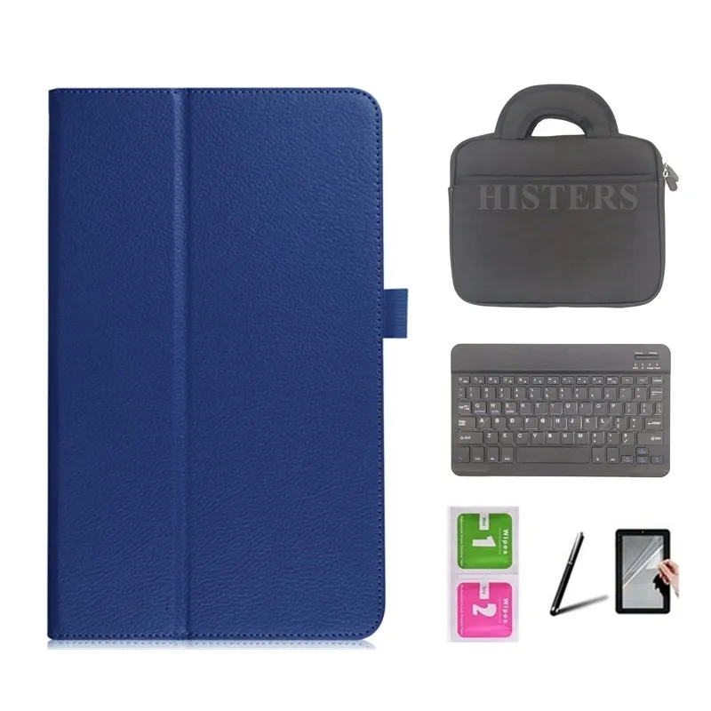 Dark Blue Cover Для lenovo Tab M10 TB-X605N TB-X605F 10,1 планшет чехол-футляр на магните+ Bluetooth клавиатура+ сумка+ стилус+ Экран фильм - Цвет: Dark Blue Cover