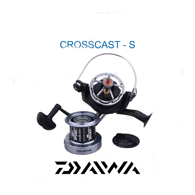 Оригинальный DAIWA CROSSCAST S Спиннинг рыбалка катушка Air ротора длинный Литой Катушка