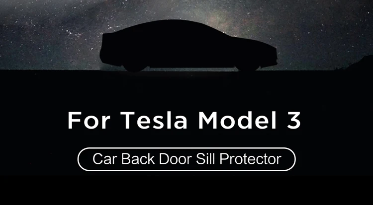 LUCKEASY дверной порог протектор для Tesla модель 3- настоящий углерод волокна Внутренний порог дверь порог украшения 2 шт