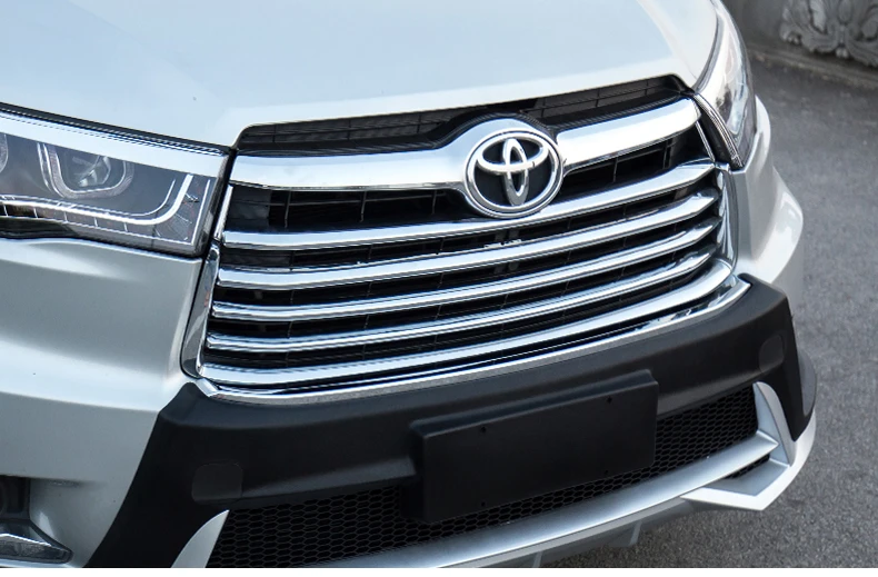 Lsrtw2017 abs автомобилей головной решетка чистая планки для toyota highlander 2013 3rd поколения