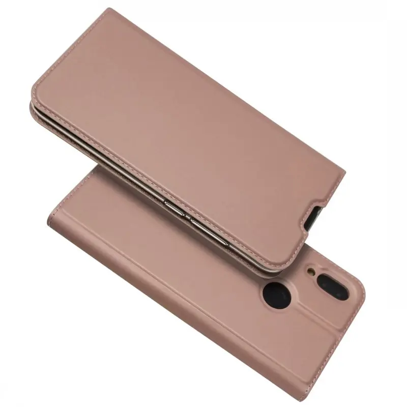 Розовый Чехол-книжка для Xiaomi Redmi Note 7, магнитный чехол, кожаный кошелек, аксессуары для телефона, сумка для Redmi Note 7 Pro, чехол-книжка, Etui Fundas - Цвет: Розовый