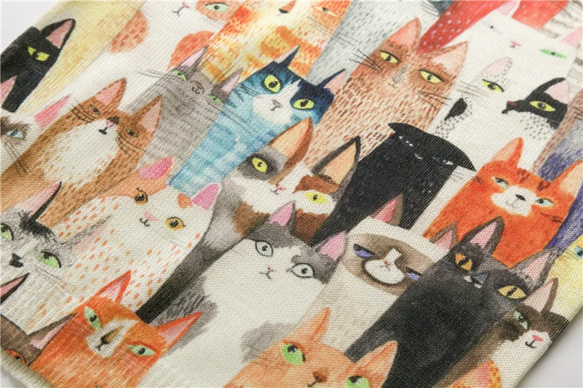 Новинка 2016 женские свитера с рисунком котов длинными рукавами и круглым вырезом