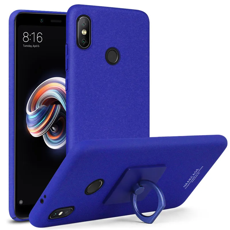 IMAK для Xiaomi Redmi Note5 Pro ковбойский корпус матовый ПК Жесткий чехол с кольцом который