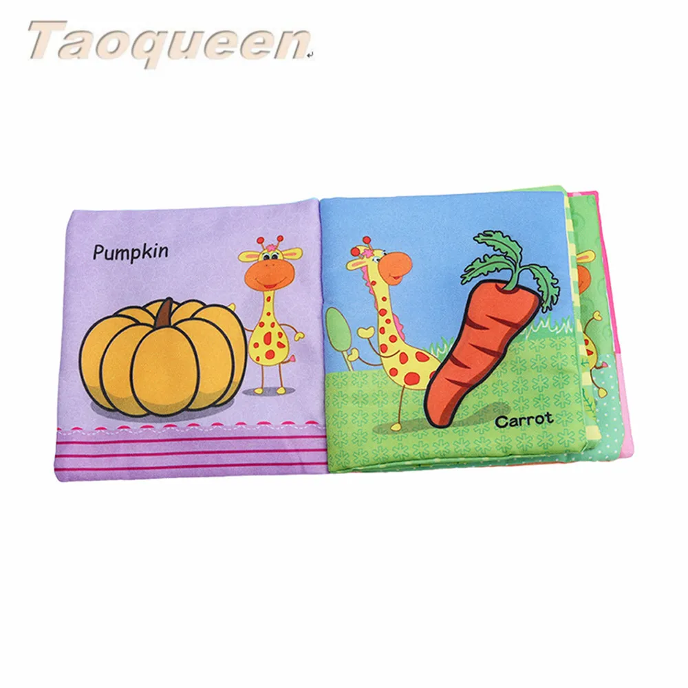 Taoqueen Vegetabl тканевая книга Bebe для раннего обучения Обучающие Детские игрушки