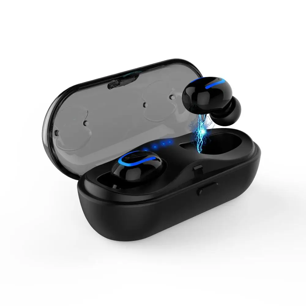 Черный Слог HBQ-Q13S Bluetooth V5.0 TWS наушники с зарядным устройством 600 мАч дополнительные наушники Q13S TWS bluetooth наушники - Цвет: Черный
