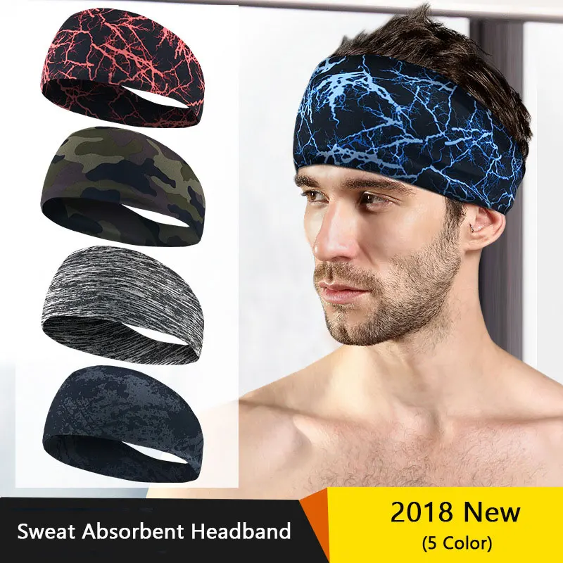 

Breathable Sports Headband Lycra Cycling Running Yoga Sweat Headband For Men Women Sweatband Head Bandage Straps Dropshipping