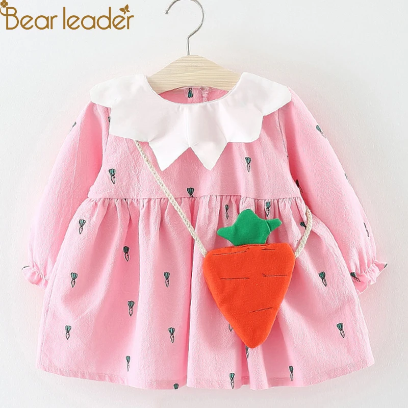Bear Leader/платье для маленьких девочек г. Новая модная весенняя одежда для малышей Сетчатое платье принцессы с длинными рукавами и лебедем одежда для маленьких девочек