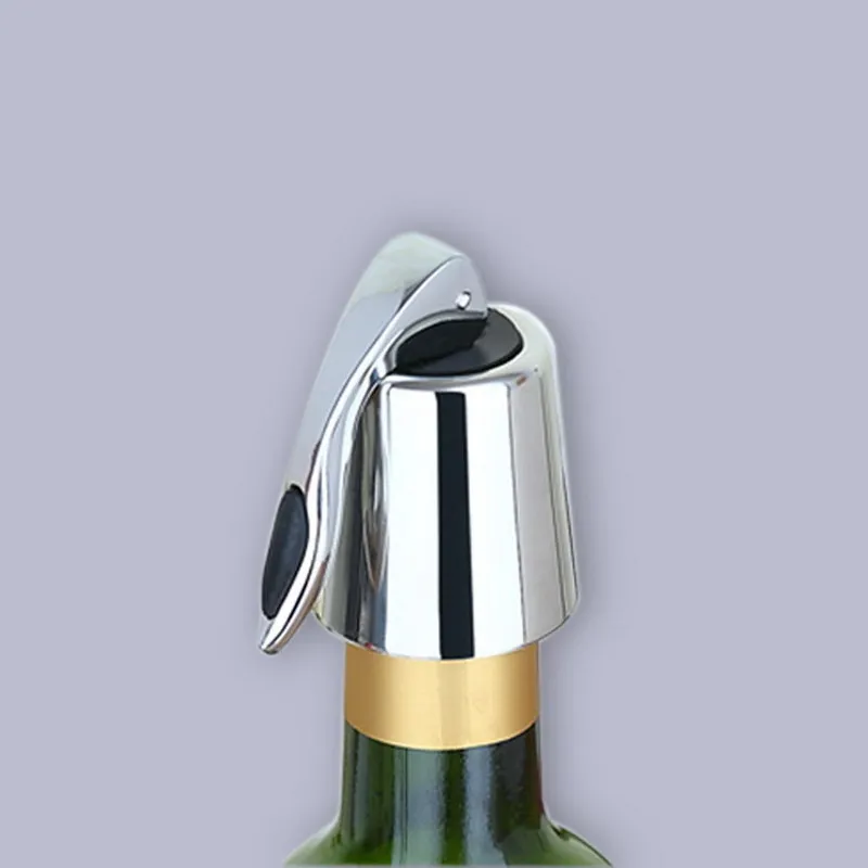 

Wine Bottle Stopper Vacuum Bottle Stopper Stainless Steel Home Bar Wine Collection Red Wine Champagne Bottle S201757