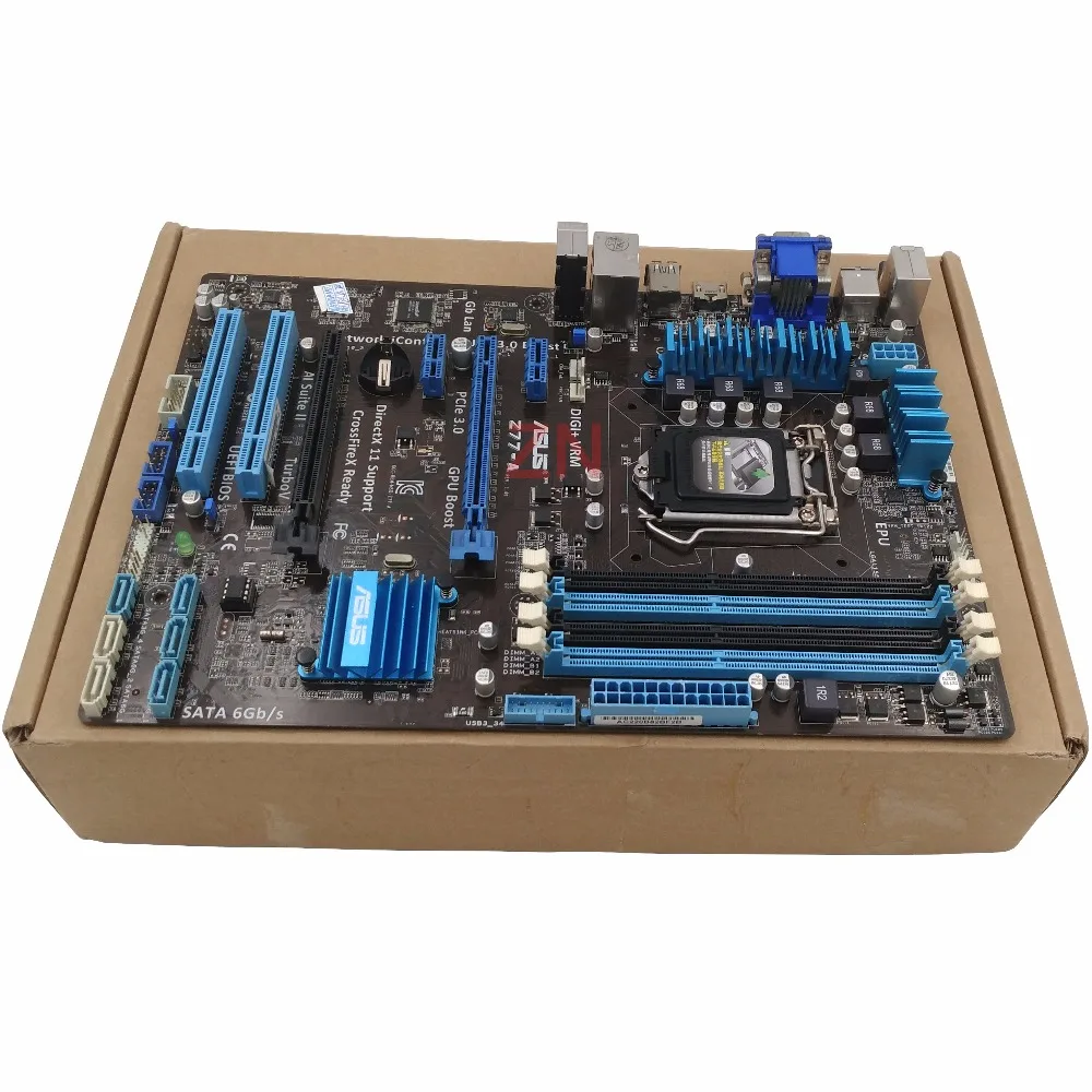 Оригинальный использоваться для настольных ПК ASUS z77 a поддержка разъем LGA 1155 I7 I5 I3 4