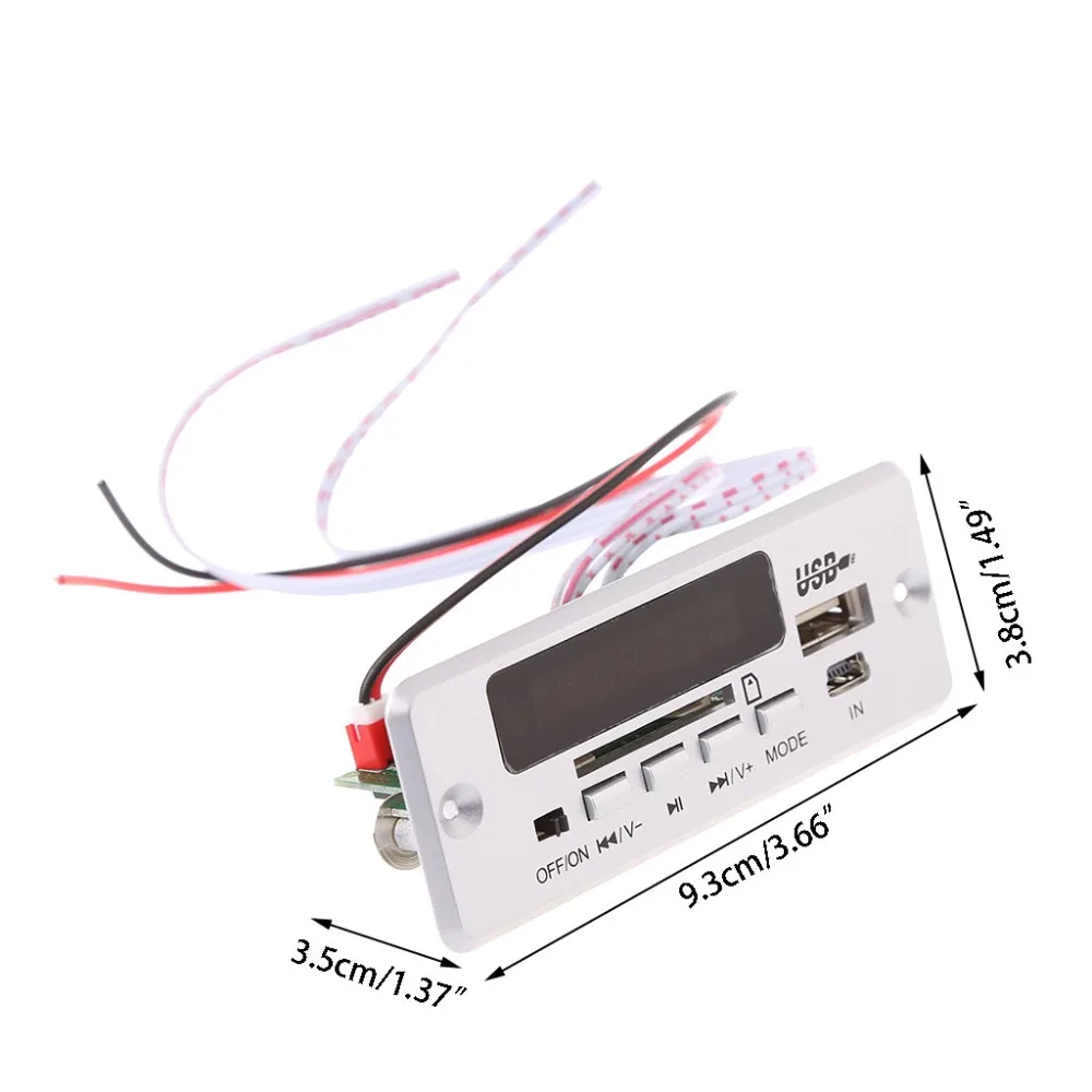 12V MP3 декодер доска Дистанционное Управление SD карты USB MP3/WMA/WAV/Cut памяти S20