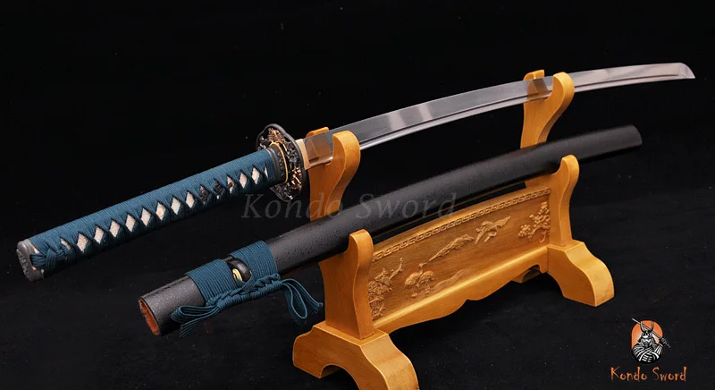 

41" Handmade Japanese Samurai Sword Butterfly Tsuba 1060# Carbon Katana Sword