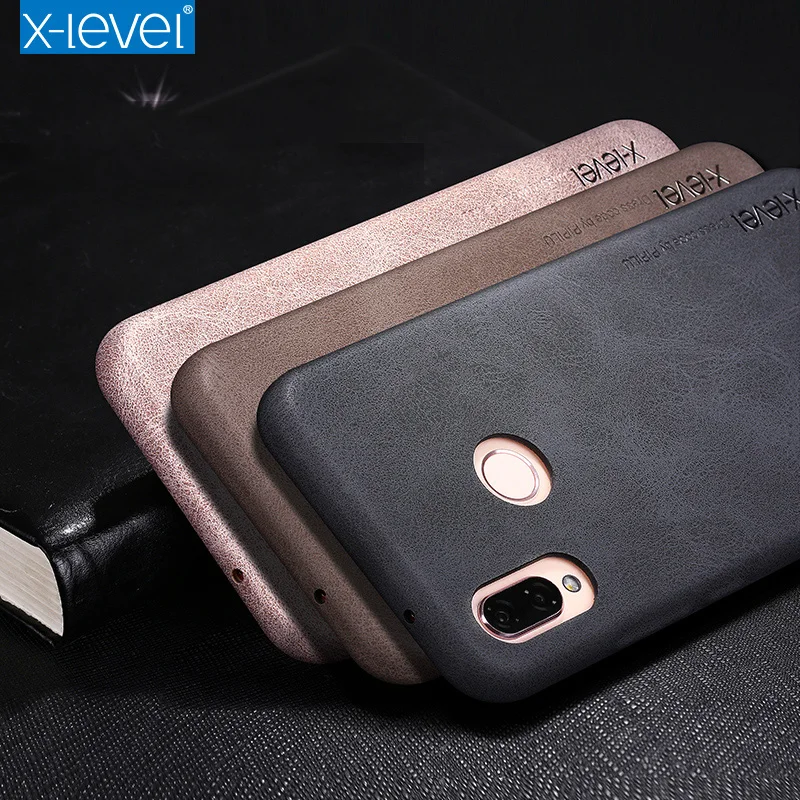 Huawei nova 3E чехол X Level винтажный из искусственной кожи защитный кожаный