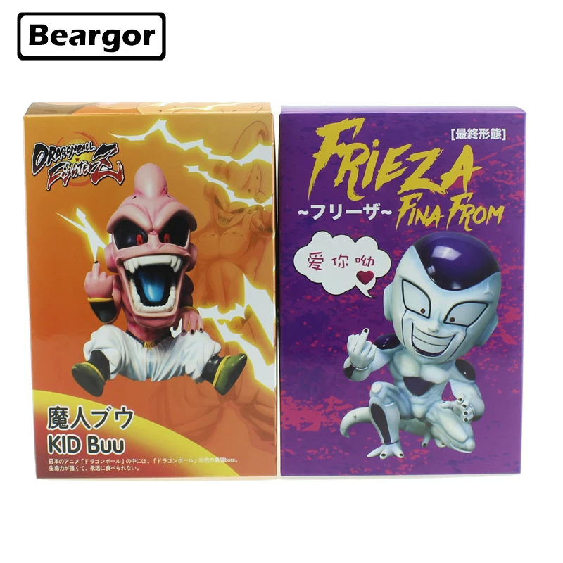 Милый аниме Dragon Ball Z Majin Boo Buu & Freeza Frieza Забавный средний палец GK Ver. В коробке ПВХ
