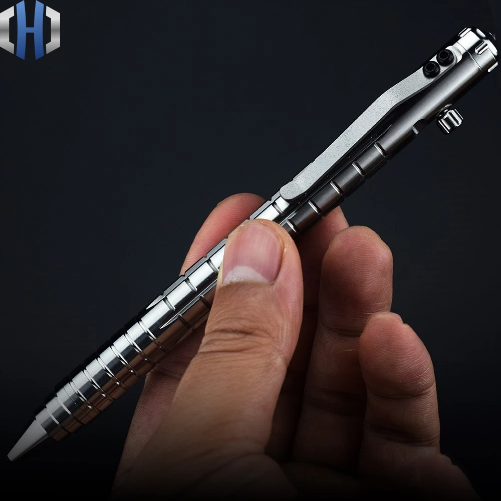 Jual Titanium Taktis Gun Laws Pena Self-Pertahanan Tungsten Steel Jendela Rusak Titanium Pena Untuk Bermain Hadiah Alat Pena Portable