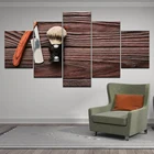 5 панелей, инструменты для парикмахерской, инструмент для красоты, стайлинга, HD Печать на холсте, картина на стену, картина, парикмахерский магазин, домашний декор