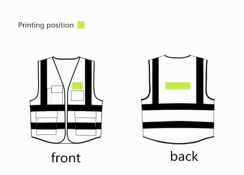 

Free Print LOGO High Visibility Reflective Vest Working Clothes Motorcycle Cycling Sports Outdoor Reflective Safety Clothing
