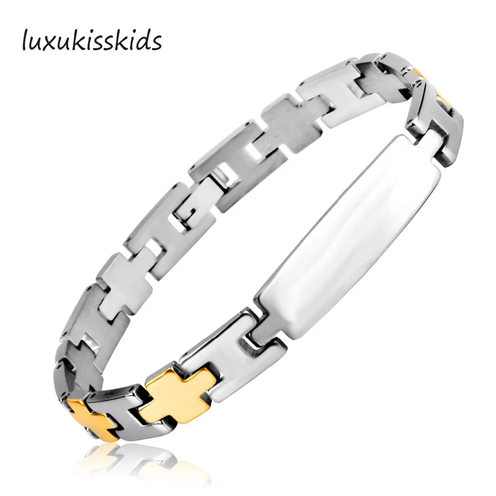 Браслет LUXUKISSKIDS Модный золотой браслет разных цветов 21 5 см уникальные роскошные