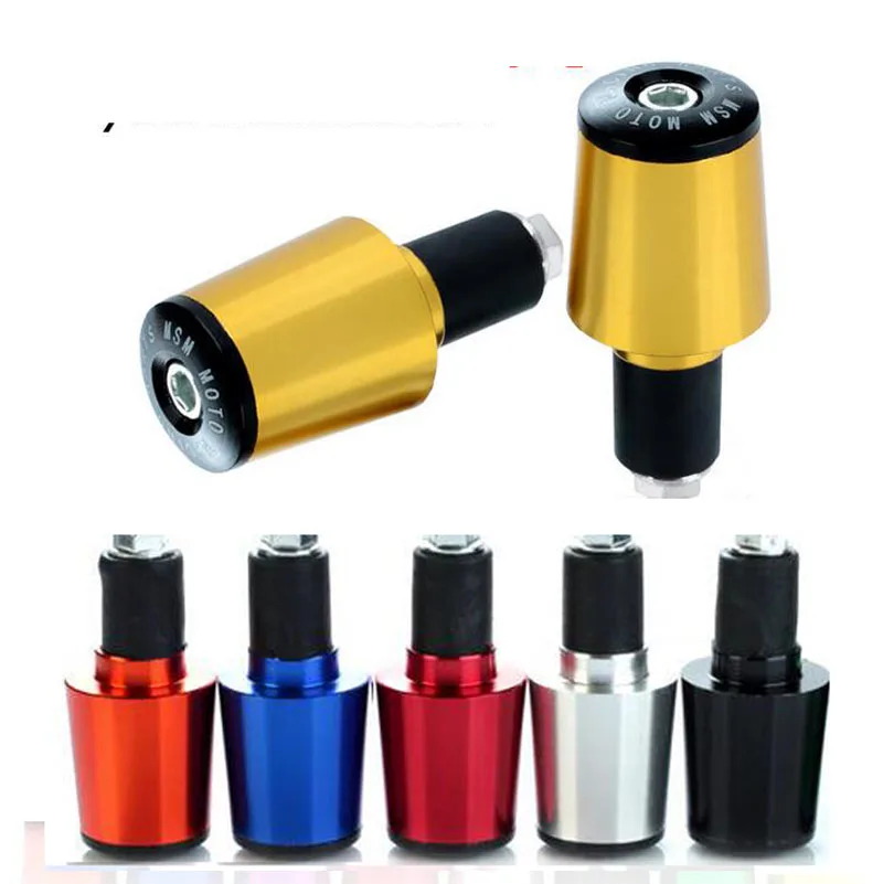 7/8" 22mm CNC Aluminum Motorcycle HandGrip Handle Bar End Plug Weight Slider