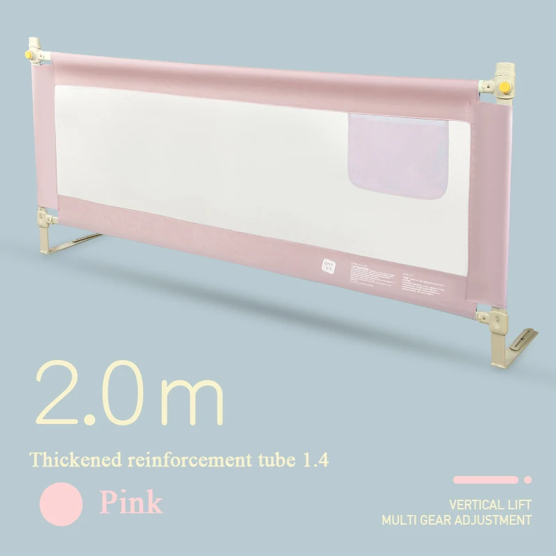 2m pink Детская кровать-манеж, защитные ограждения для младенцев, ограждение для детей, забор для детей, защитные ворота для кроватки, барьер для кровати, для детей, для новорожденных, младенцев - Цвет: 2m pink