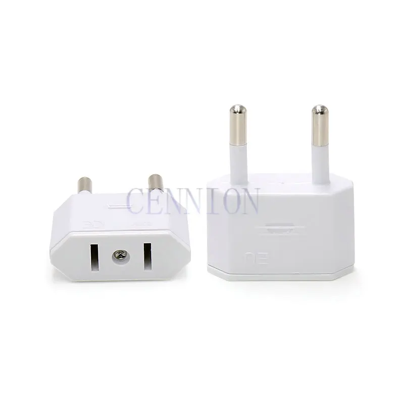 Copper type Special US to EU Euro AC Power Plug Trip Travel Adaptor Convertor for Journey 100pcs | Электроника