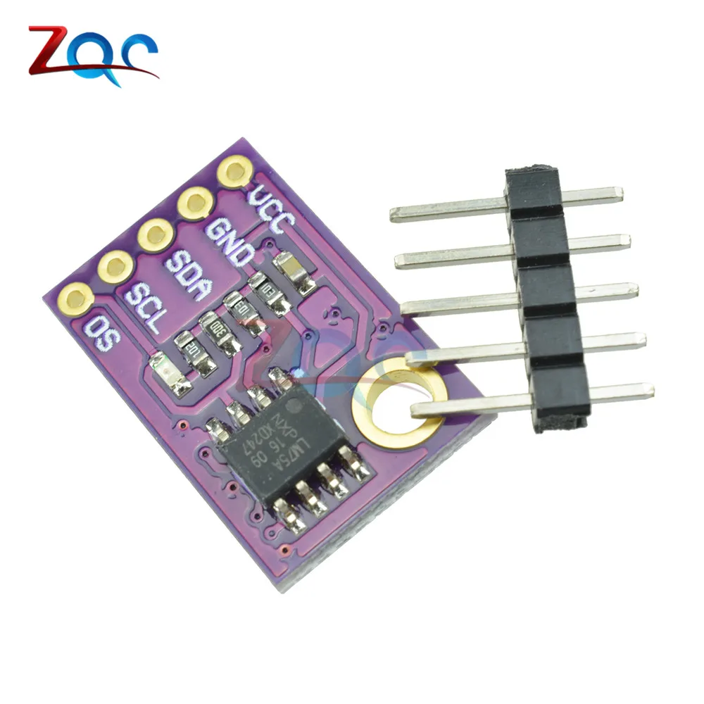 LM75A Температура Сенсор высокоскоростной I2C Интерфейс модуль макетной платы