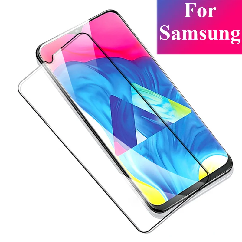 Стекло для Samsung Galaxy M20 закаленное стекло полное покрытие клейкая Защита экрана