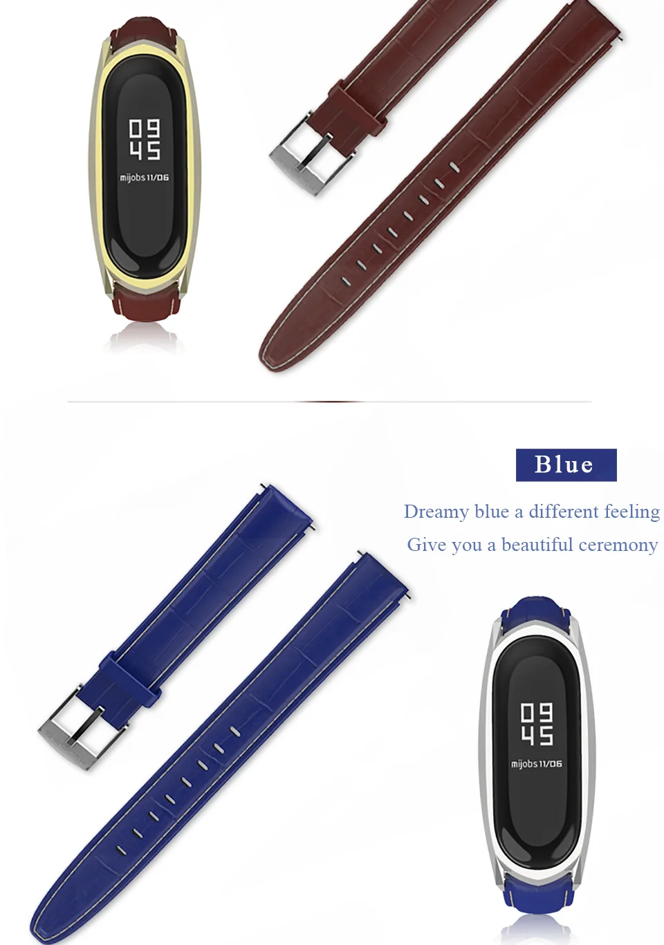 Mi jobs mi Band 3 ремешок из натуральной кожи браслет для Xiaomi mi ремешок 3 ремешок умные часы mi Band 3 браслет mi band 3 Аксессуары