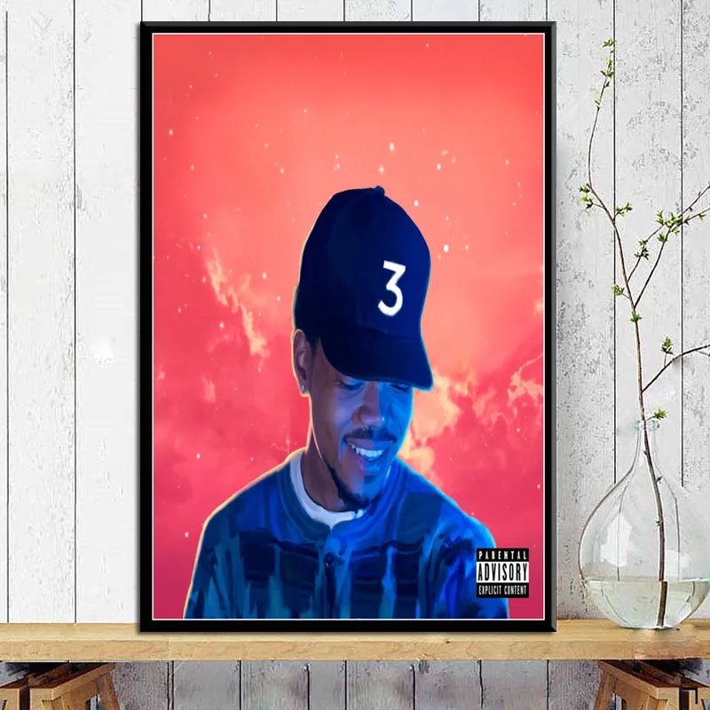 P688 Chance The Rapper 10 Day Acid Rap Hot New Album Music Hip Hop Star Art Painting Silk Canvas Poster Wall Home Decor | Дом и сад
