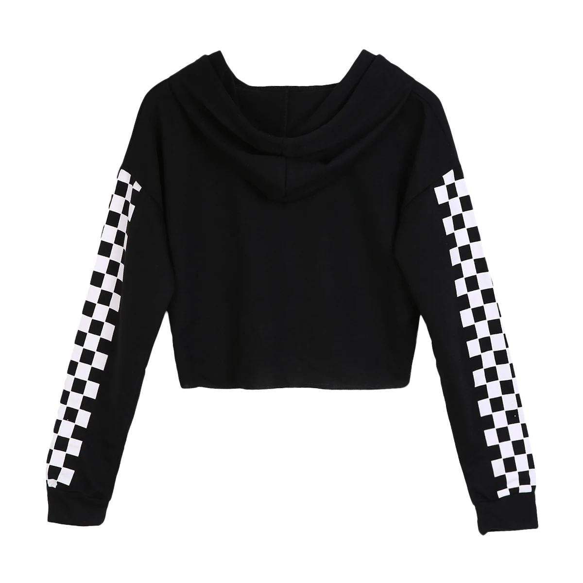 

Fashion Hot Short Sweatshirt Women Hooded Plain Long Sleeve Pullover Sweatshirts