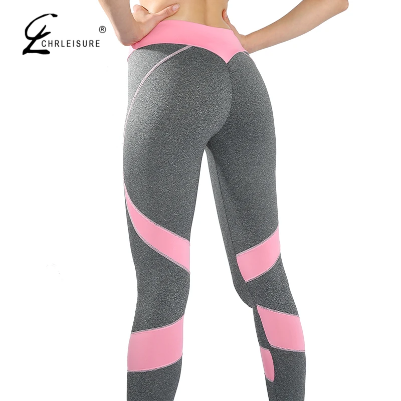 CHRLEISURE 4 вида цветов леггинсы женские джеггинсы пуш ап высокая талия спортивные